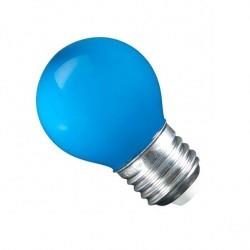 Enzo tronix led kogellamp e27 blauw tronix 1 watt led0123