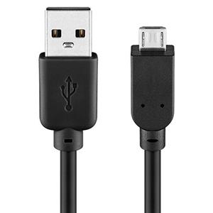 Enzo goobay usb-micro laadkabel 1m zwart - 9550350