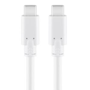 Enzo goobay usb-c - usb-c laadkabel 1m wit - 9550205