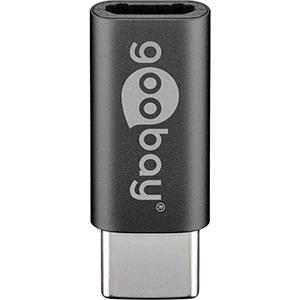 Goobay usb-c > usb micro-b 2.0 adapter (grijs)