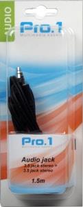 Enzo pro-1 audio jack 3,5 -> jack 3,5 stereo 1,5 meter 9209100