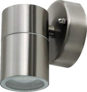 V-tac wandlamp rvs | 1xgu10 | ip44 | 8,5 cm hoog - 5086000