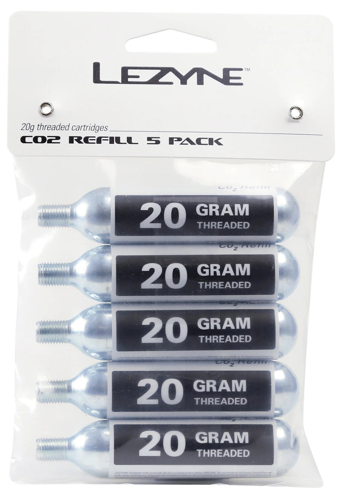 Lezyne co2 replacement cartridges 20g 5 pieces
