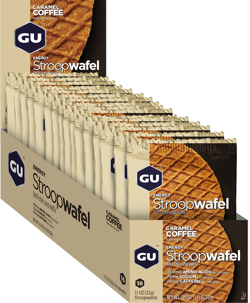 Gu stroopwafel 16 box | caramel coffee
