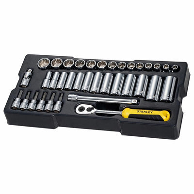Stanley transmodule serie - dopsleutelset - 3 8 - 36 stuks - professioneel