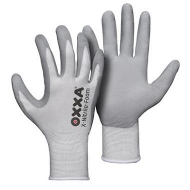 Oxxa x-nitrile-foam 51-280 handschoen grijs wit 9 (u) | 12 stuks