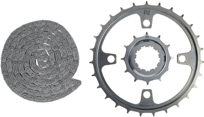 Enduo cargo Aandrijfset Enduo Cargo Enviolo Gen4 geschikt voor E-Bikes zilver