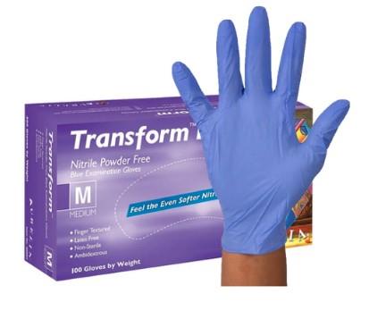 Aurelia gloves aurelia transform 100 nitril poedervrij blauw xs