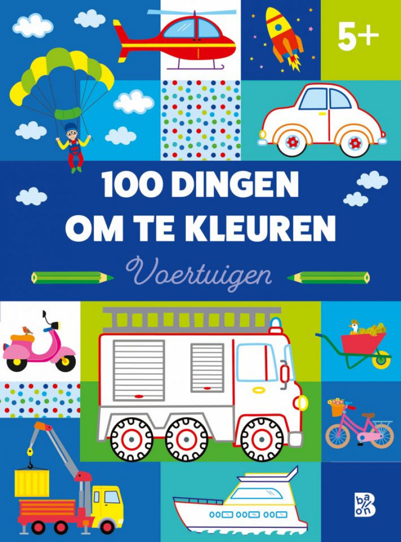 Standaard uitgeverij 100 dingen om te kleuren - voertuigen 3+