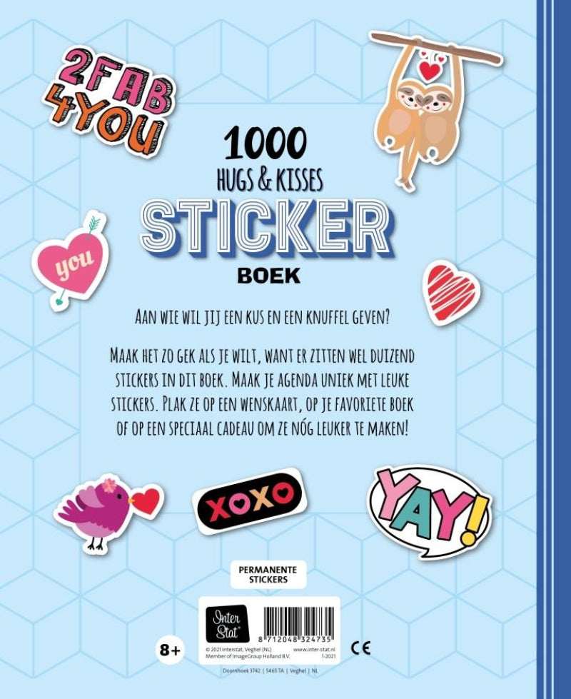 Imagebooks 1000 hugs kisses - stickerboek