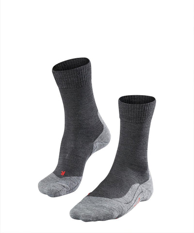 Falke tk5 anti-blaar dun wol functioneel materiaal wandelsokken dames grijs - maat 41-42