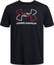 Under armour ua gl foundation update ss-blk heren sportshirt - zwart - rood - wit