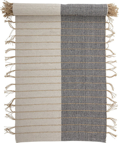 Bloomingville - aciano vloerkleed - beige - katoen
