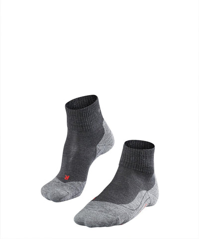 Falke tk5 short anti-blaar dun wol functioneel materiaal wandelsokken heren grijs - maat 46-48