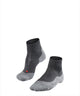 Falke tk5 short anti-blaar dun wol functioneel materiaal wandelsokken heren grijs - maat 46-48