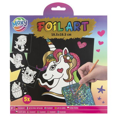 Creative craft group foliekunst met kraspen