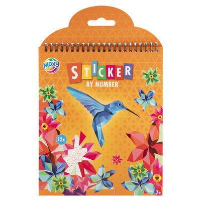Moxy stickeren op nummer, 12 pagina's met 6 stickersheets
