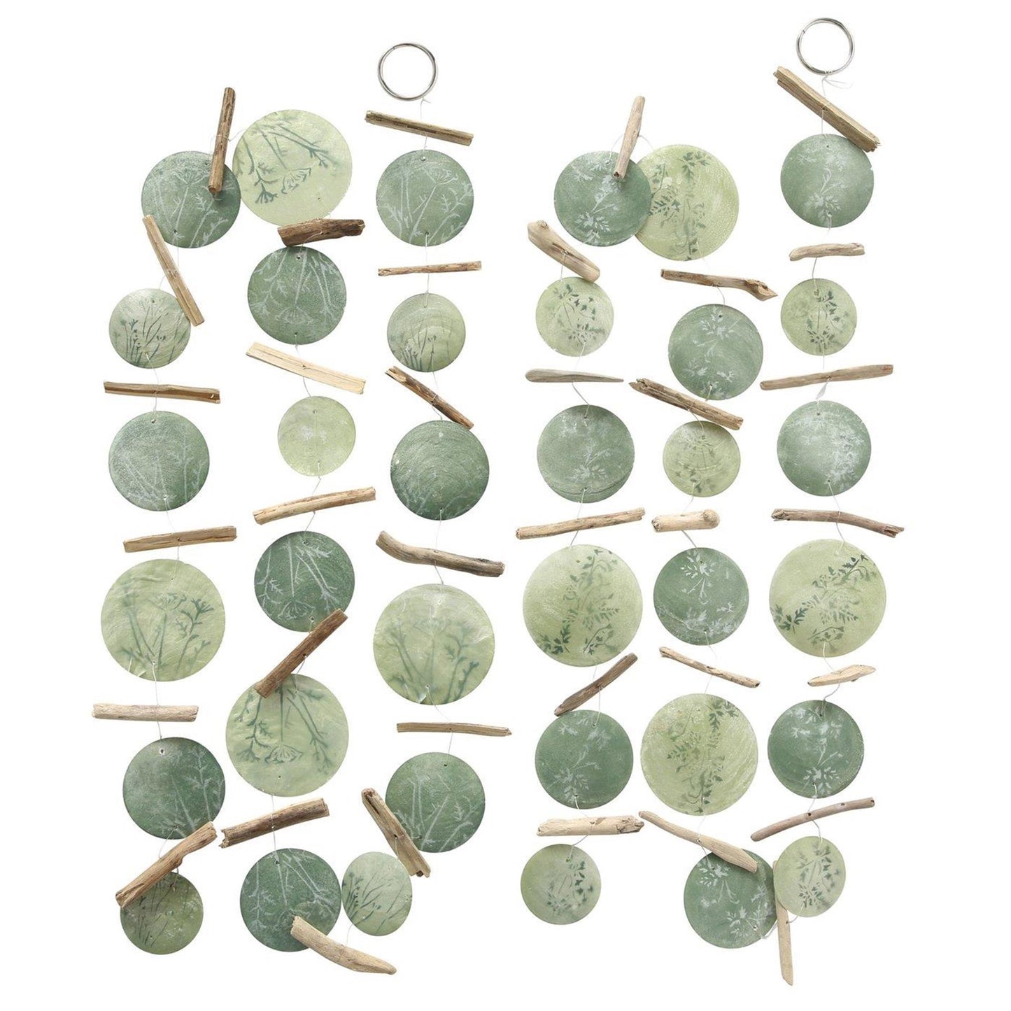 Boltze home guirlande capiz fine 180cm groen