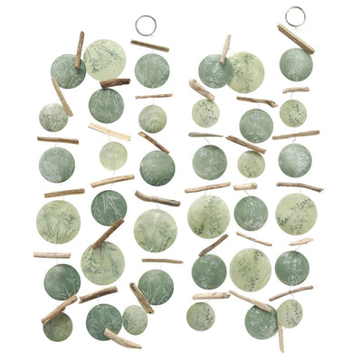 Boltze home guirlande capiz fine 180cm groen