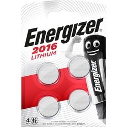Energizer Lithium 3V knoopcel batterijen (CR2016) 4 stuks