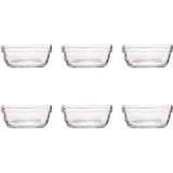 Duralex schaal carre vierkant hardglas 6 stuks 11x11x4,6cm - afbeelding 1