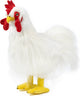 Living nature knuffel haan - 35 cm - pluche - speelgoed - hanen boerderijdieren knuffels - knuffeldier