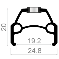 Rodi achterwiel connect 28 8 9 10 speed 622 x 19 met snelspanner en rvs spaken zwart