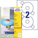 Cd dvd etiketten avery l6043-100 wit 200 stuks