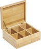 Merkloos sans marque bamboe theekist (21,8x18x9)