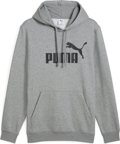 Puma ess no. 1 logo hoodie fl heren sporttrui - medium gray heather