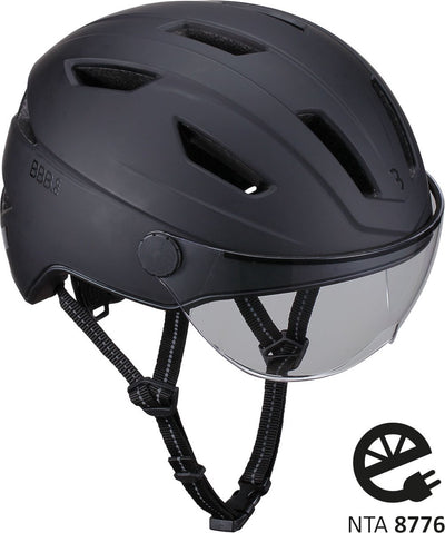 Bbb cycling move faceshield transparant fietshelm bhe-57 - speed pedelec, e-bike snorfiets - nta 8776 - mat zwart - maat l