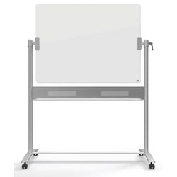 Mobiel glasbord nobo 900 x 1200 mm wit magnetisch