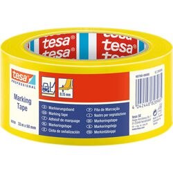 Tesa vloermarkeringstape 60760 geel 50mm x 33m pvc