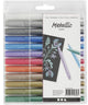 Creativ company metallic markers, 12st.