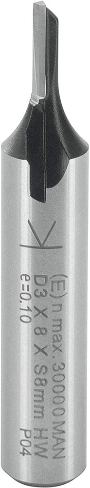 Ent groeffrees hm 3x12,7x51mm, 1-snijkant kolf 8mm - 7910042