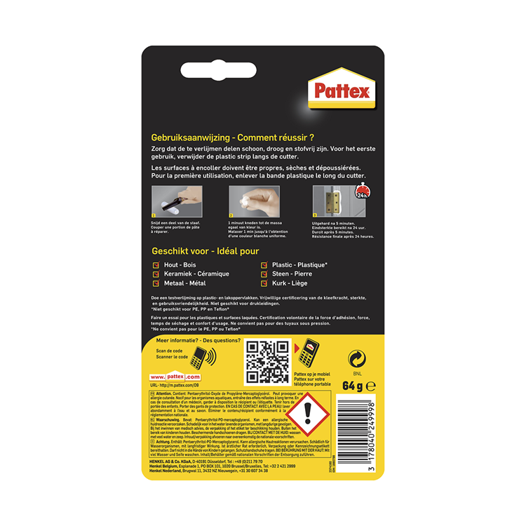 Pattex 1005194 - repair express 64gr. | 12 stuks