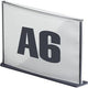 Informatiebord paperflow a6 transparant grijs