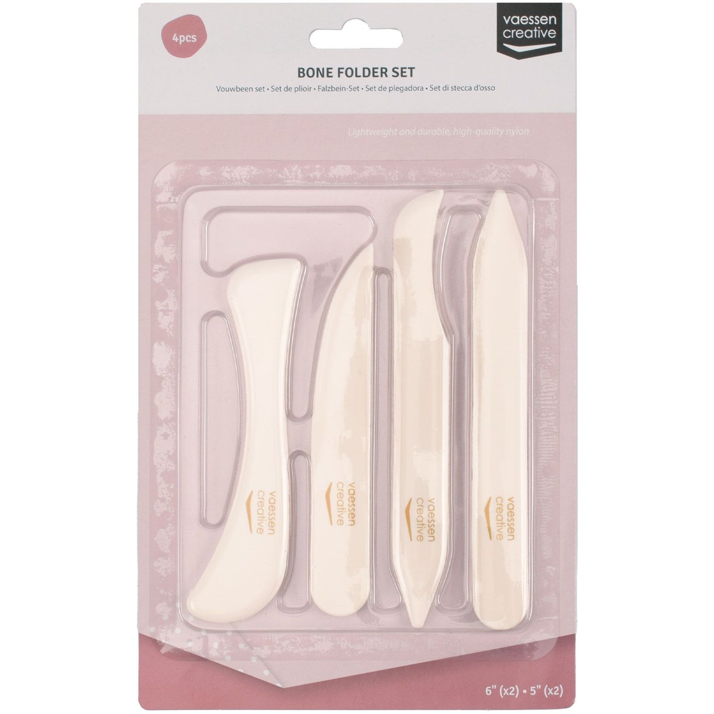 Vaessen creative • vouwbeen set 4stuks