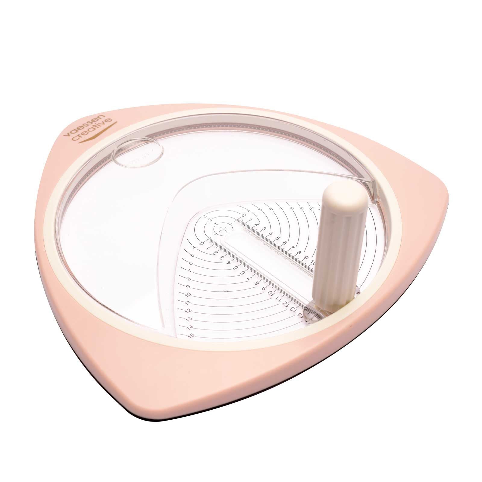 Vaessen creative • cirkelsnijder ø15cm incl. 3 reservemesjes roze