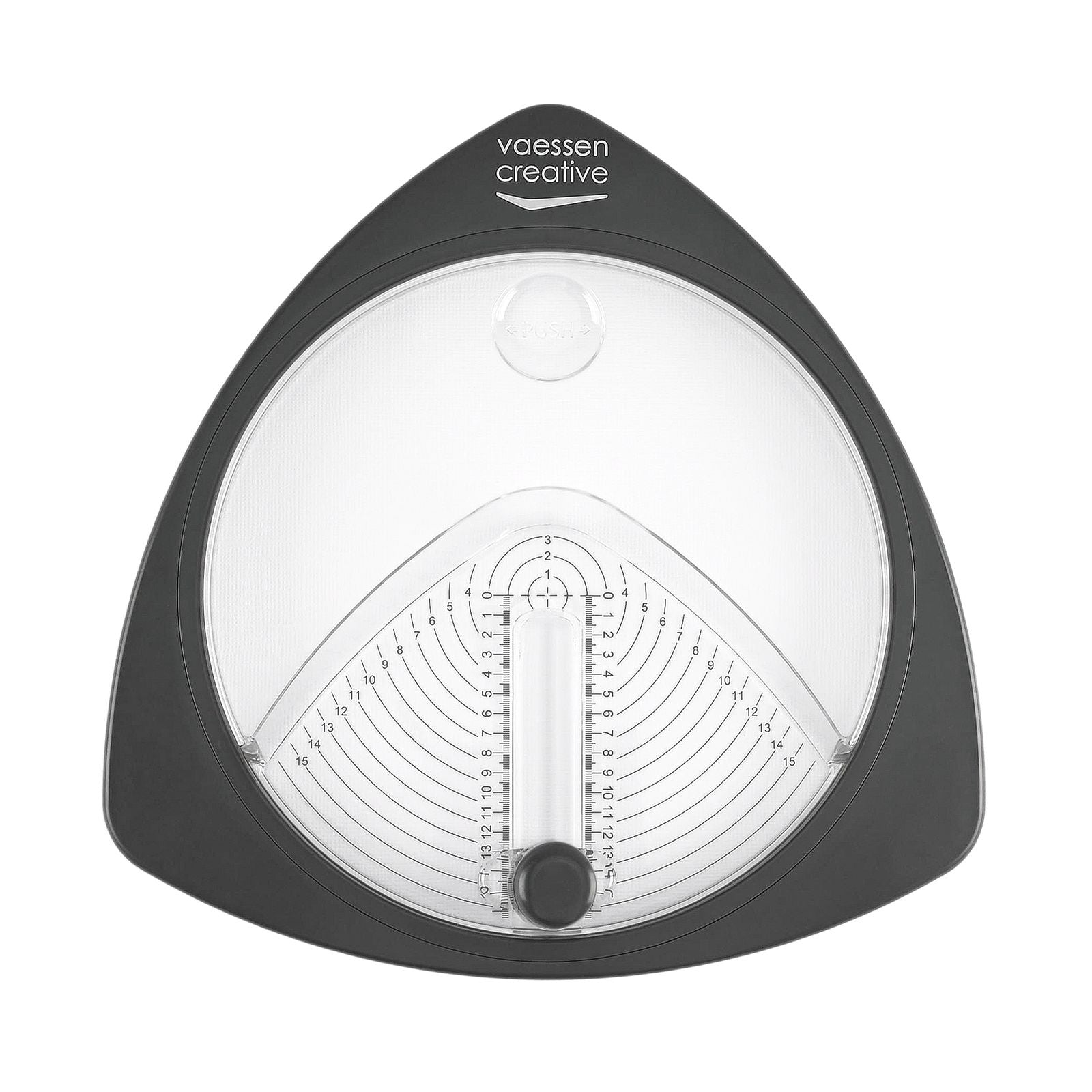 Vaessen creative • cirkelsnijder ø15cm incl. 3 reservemesjes graphite