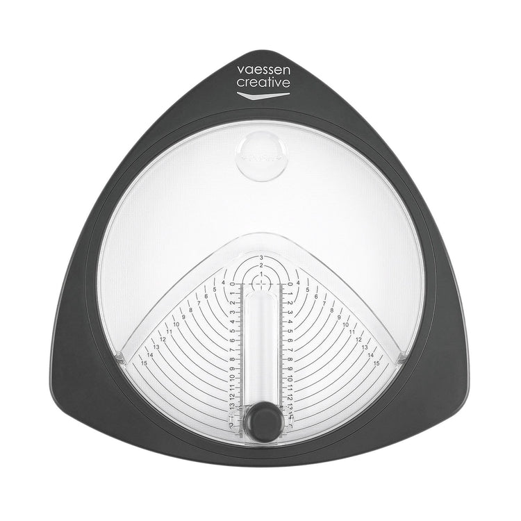 Vaessen creative • cirkelsnijder ø15cm incl. 3 reservemesjes graphite