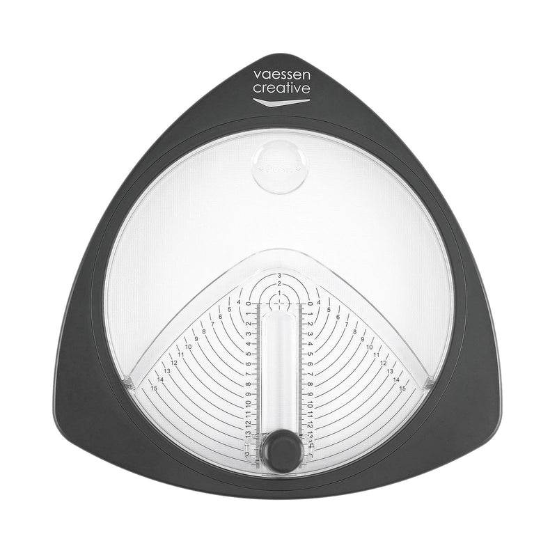 Vaessen creative • cirkelsnijder ø15cm incl. 3 reservemesjes graphite