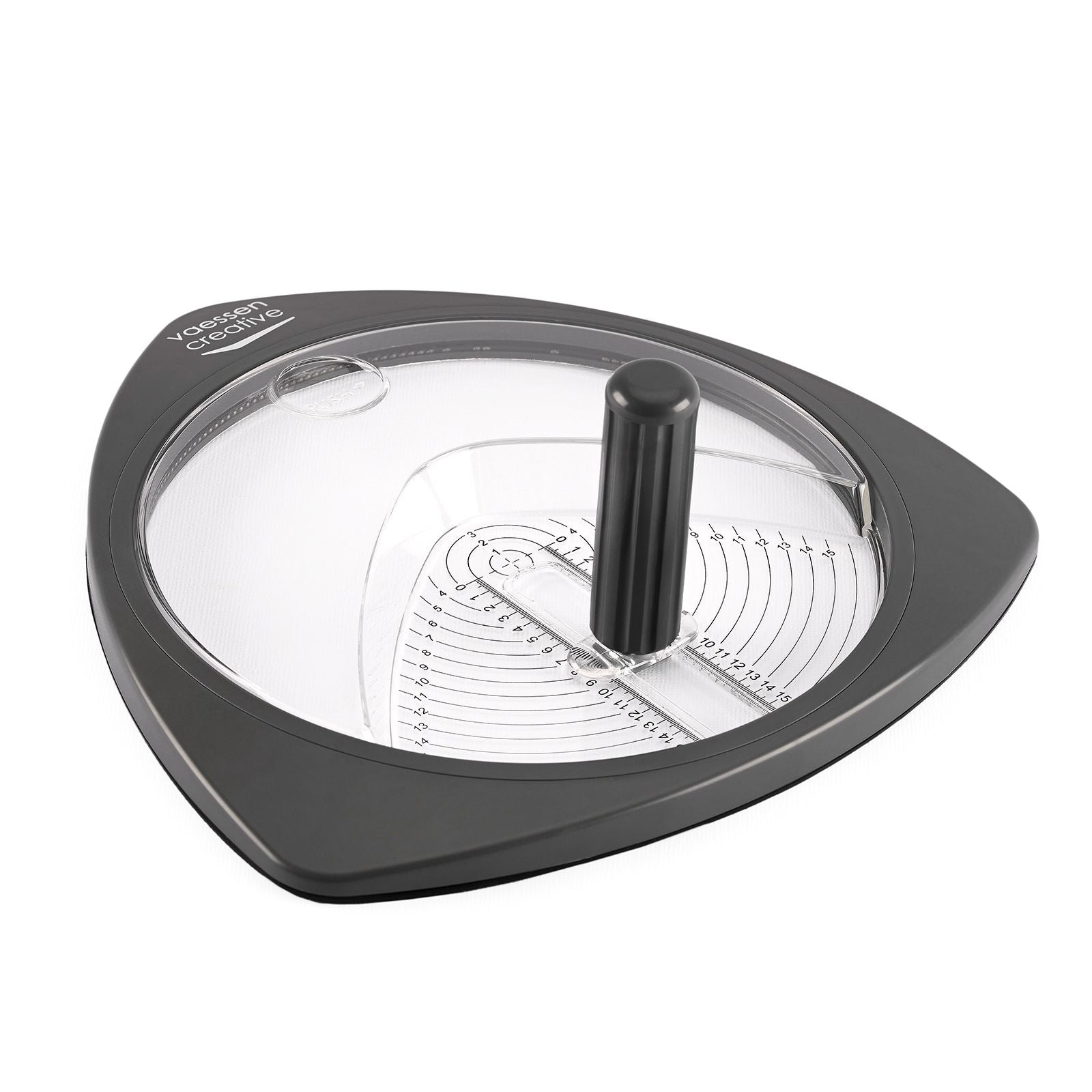 Vaessen creative • cirkelsnijder ø15cm incl. 3 reservemesjes graphite