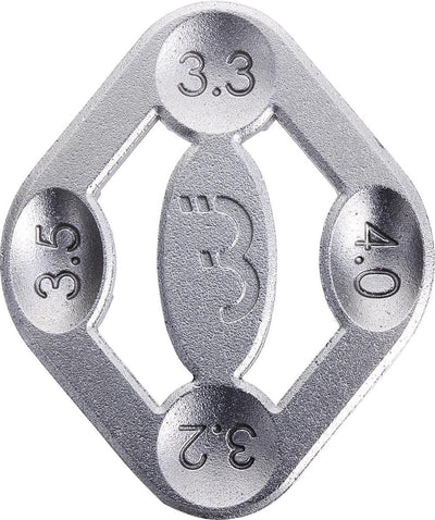 Bbb cycling turner ii spakenspanner voor 4 verschillende diameters - compacte spaakspanner- fietsgereedschap - btl-15