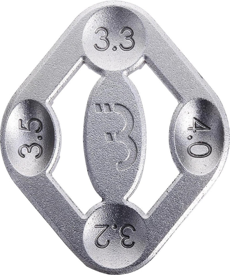 Bbb cycling turner ii spakenspanner voor 4 verschillende diameters - compacte spaakspanner- fietsgereedschap - btl-15