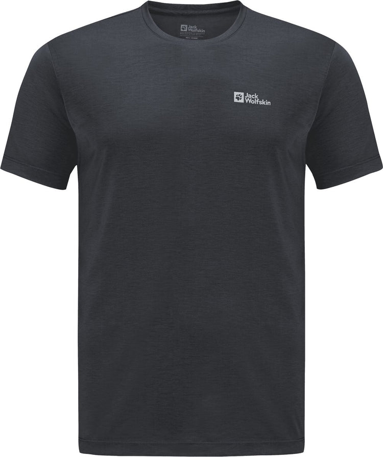Jack wolfskin vonnan s s t m heren outdoorshirt - phantom - maat l