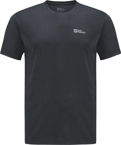 Jack wolfskin vonnan s s t m heren outdoorshirt - phantom- maat s