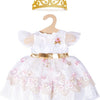 Heless poppenjurk prinses met kroon, 28-35 cm