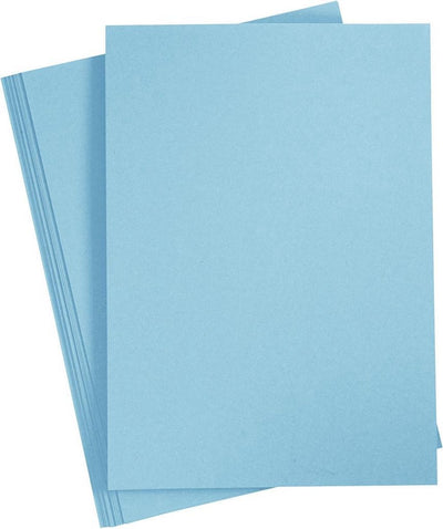 Creotime karton - lichtblauw - a4 - 21x29,7cm - 220 grams - - 10 vellen