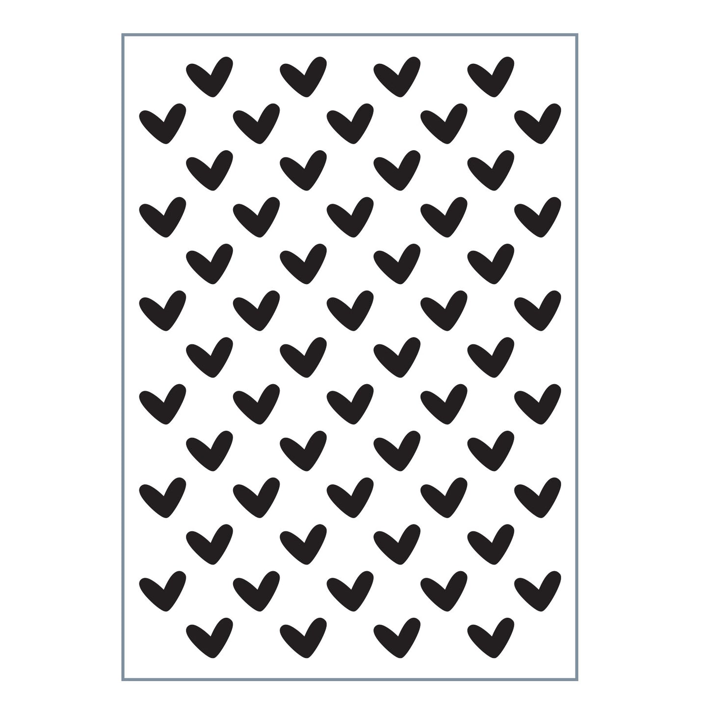 Vaessen creative • love it embossing folder hartjes